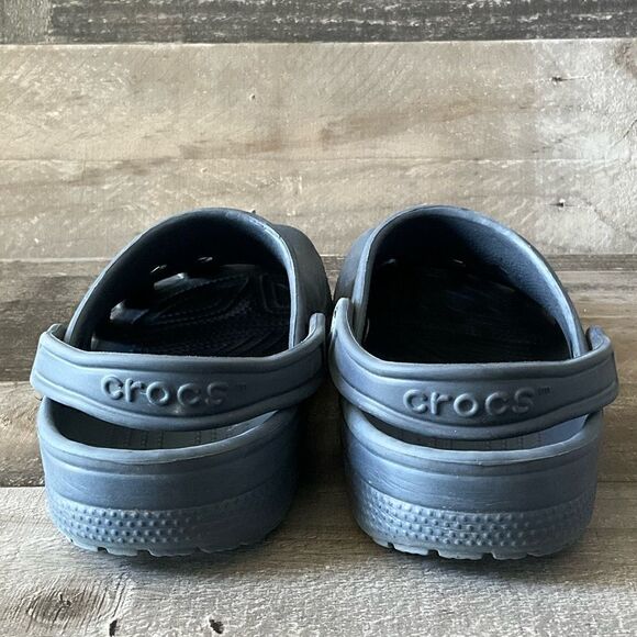 Crocs Classic Round Toe Slip On Dark Blue Clog Sandals Size M5 W7 - Picture 4 of 6